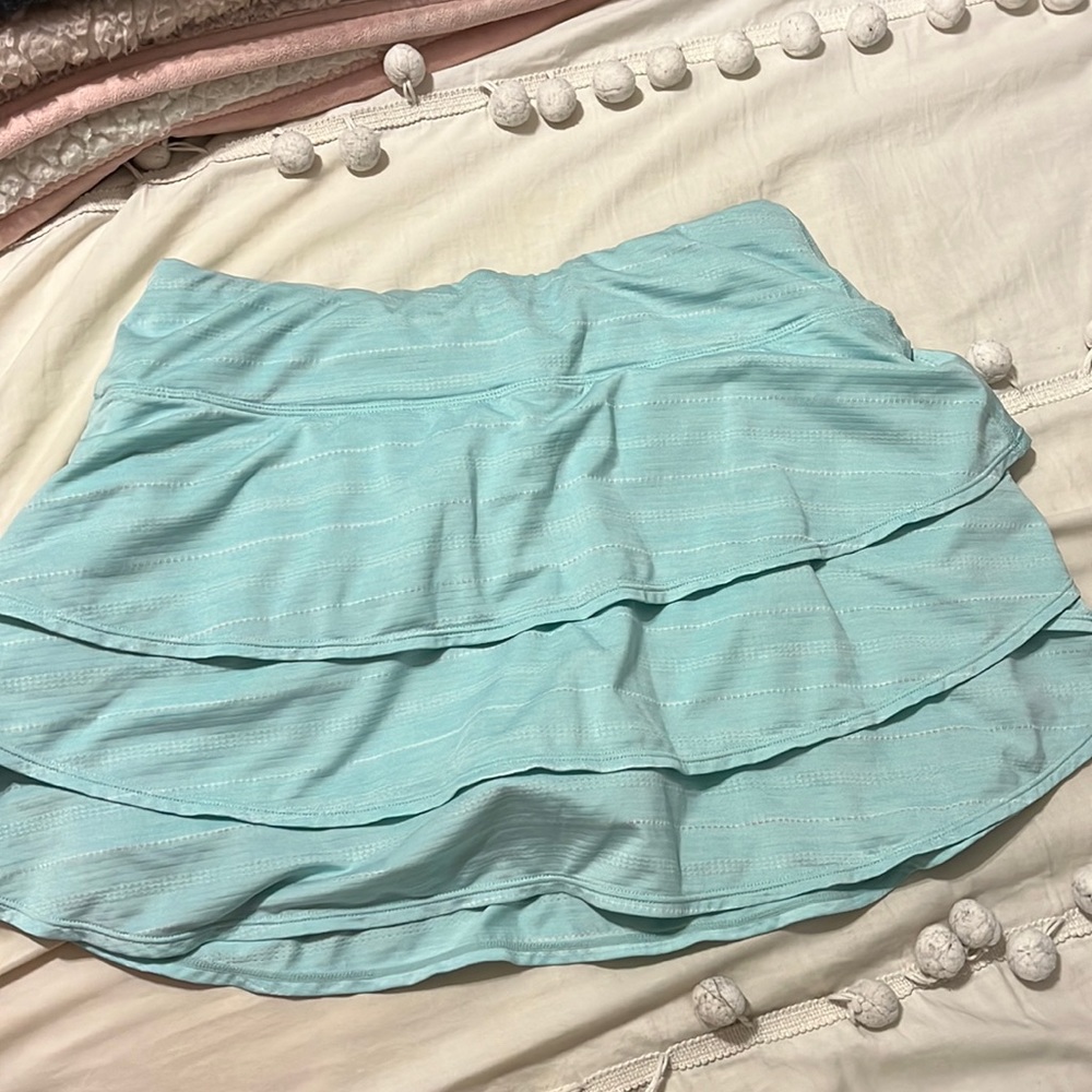 Teal tennis skirt!